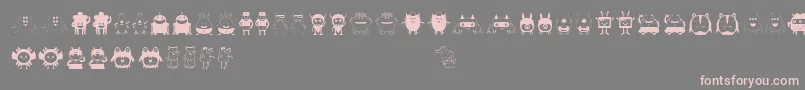 Funnytoys Font – Pink Fonts on Gray Background