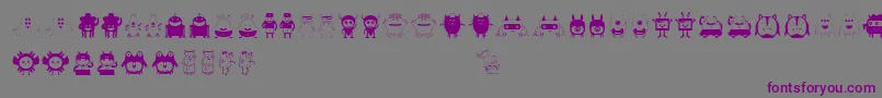 Funnytoys Font – Purple Fonts on Gray Background