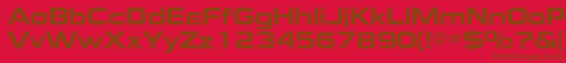 Police Maniaextendedc – polices brunes sur fond rouge