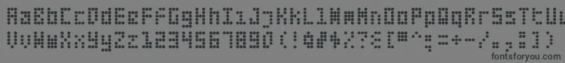 Fifte Font – Black Fonts on Gray Background