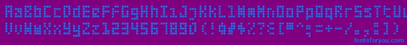 Fifte Font – Blue Fonts on Purple Background