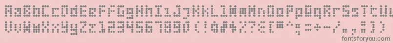 Fifte Font – Gray Fonts on Pink Background