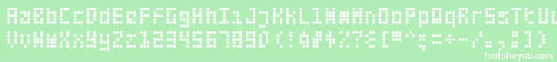 Fifte Font – White Fonts on Green Background