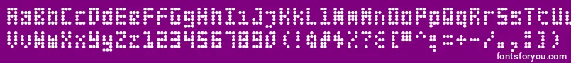 Fifte Font – White Fonts on Purple Background