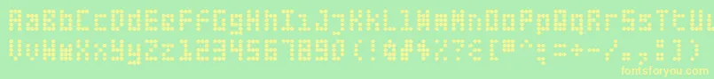 More about Fifte Font Fifte Font – Yellow Fonts on Green Background