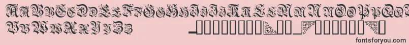 Topiascapsssk Font – Black Fonts on Pink Background