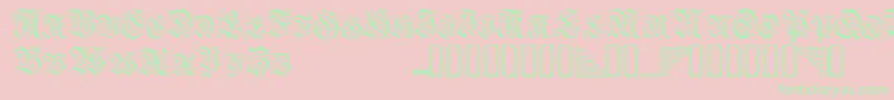 Topiascapsssk Font – Green Fonts on Pink Background