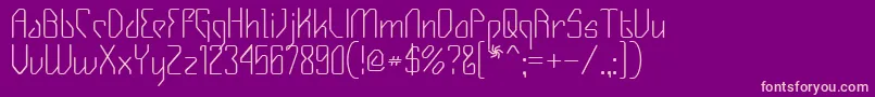 Gizmo ffy Font – Pink Fonts on Purple Background