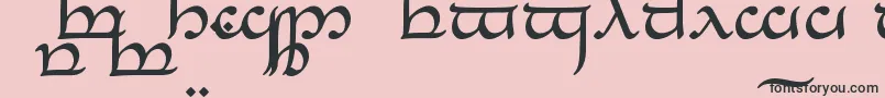 TengwarEldanaroRegular Font – Black Fonts on Pink Background