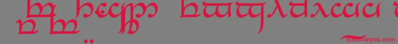 TengwarEldanaroRegular-Schriftart – Rote Schriften auf grauem Hintergrund