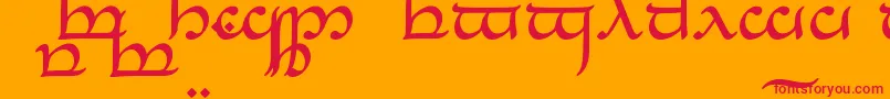 Lisätietoja TengwarEldanaroRegular-fontista TengwarEldanaroRegular-fontti – punaiset fontit oranssilla taustalla