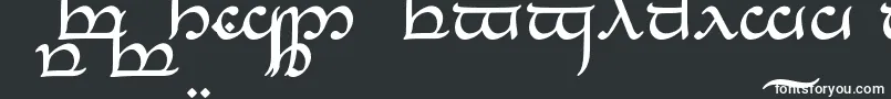 Шрифт TengwarEldanaroRegular – белые шрифты на чёрном фоне