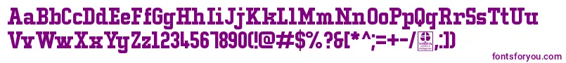 TypoCollegeLcDemo Font – Purple Fonts on White Background