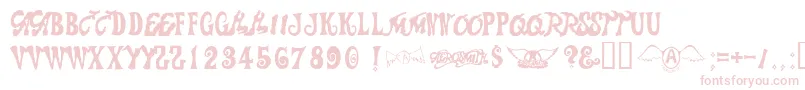 Aerosmith Font – Pink Fonts on White Background