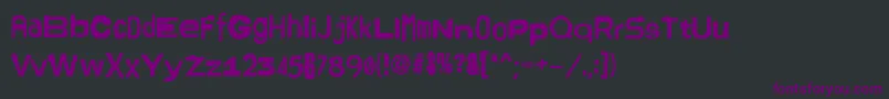 フォントAmster1 – 黒い背景に紫のフォント