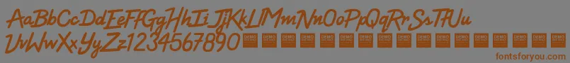 fuente HighVoltageDemo – Fuentes Marrones Sobre Fondo Gris