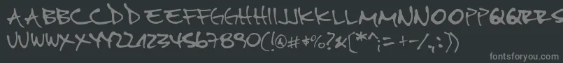 Pipefont2 Font – Gray Fonts on Black Background