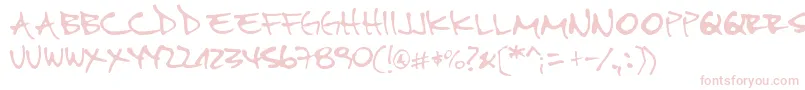 Pipefont2 Font – Pink Fonts on White Background