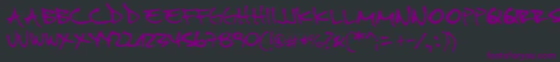 Pipefont2 Font – Purple Fonts on Black Background