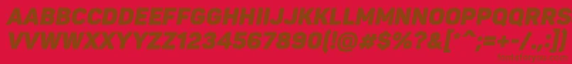PantonBlackitaliccaps Font – Brown Fonts on Red Background