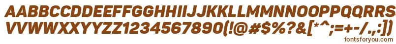 PantonBlackitaliccaps Font – Brown Fonts on White Background