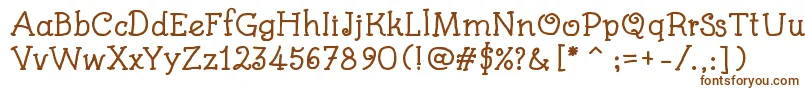 KidsBookBold Font – Brown Fonts