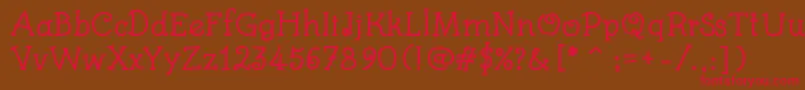 KidsBookBold Font – Red Fonts on Brown Background
