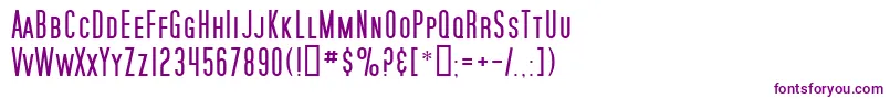 SfMoviePoster Font – Purple Fonts on White Background