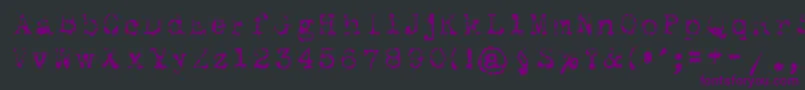 Maszynaroyallight Font – Purple Fonts on Black Background