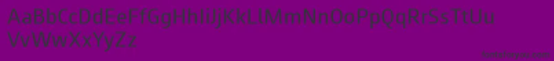 Czcionka Augustsans55regular – czarne czcionki na fioletowym tle