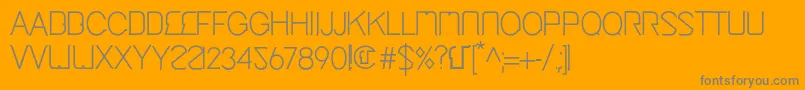 fuente CingaRegular – Fuentes Grises Sobre Fondo Naranja