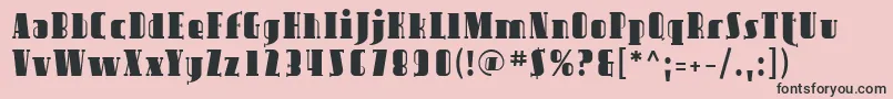 Sfavondale Font – Black Fonts on Pink Background