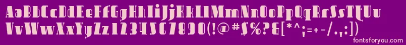 Sfavondale Font – Pink Fonts on Purple Background