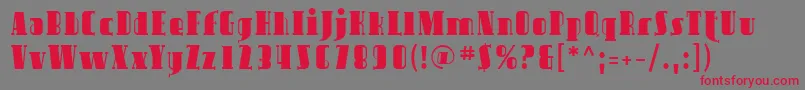 Sfavondale Font – Red Fonts on Gray Background