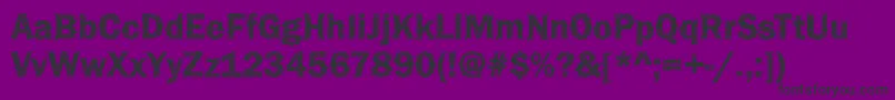 Funky36Bold Font – Black Fonts on Purple Background