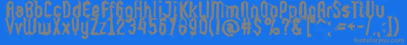 Supercaligrafilisticexpialidoc Font – Gray Fonts on Blue Background