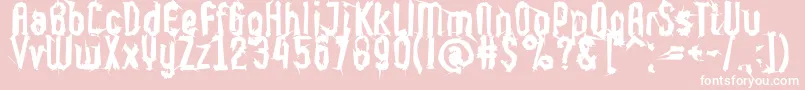 fuente Supercaligrafilisticexpialidoc – Fuentes Blancas Sobre Fondo Rosa