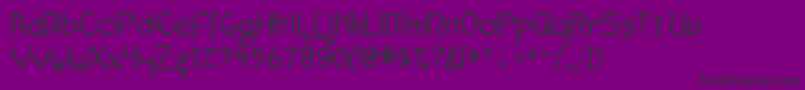 Faemoot4s Font – Black Fonts on Purple Background