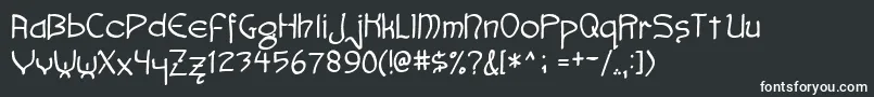 Faemoot4s Font – White Fonts on Black Background