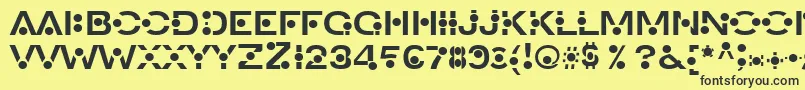 An Font – Black Fonts on Yellow Background