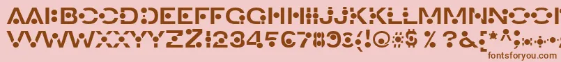 An Font – Brown Fonts on Pink Background