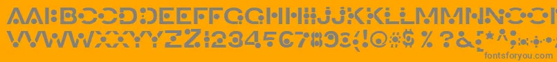 フォントAn – オレンジの背景に灰色の文字