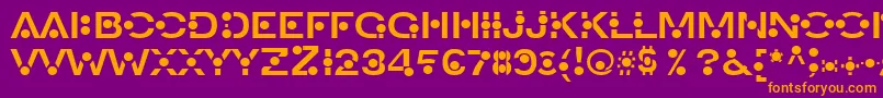 An Font – Orange Fonts on Purple Background