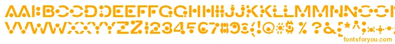 An Font – Orange Fonts on White Background