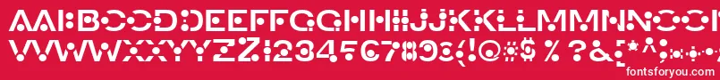 An Font – White Fonts on Red Background