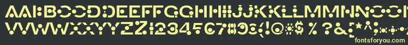 An Font – Yellow Fonts on Black Background