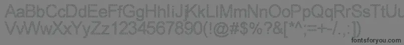 WovenBrickOutline Font – Black Fonts on Gray Background