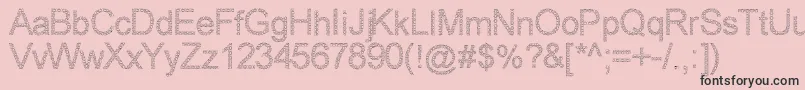 WovenBrickOutline Font – Black Fonts on Pink Background