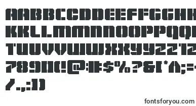 Warpthruster font – stencil Fonts