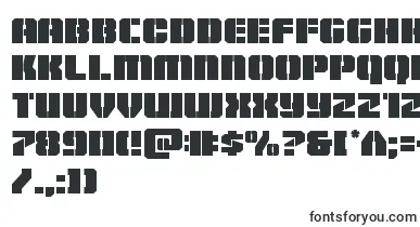  Warpthruster font